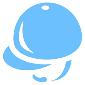 Logo LinConEs: utiliza uma representação de um capacete de hipismo em azul claro. 