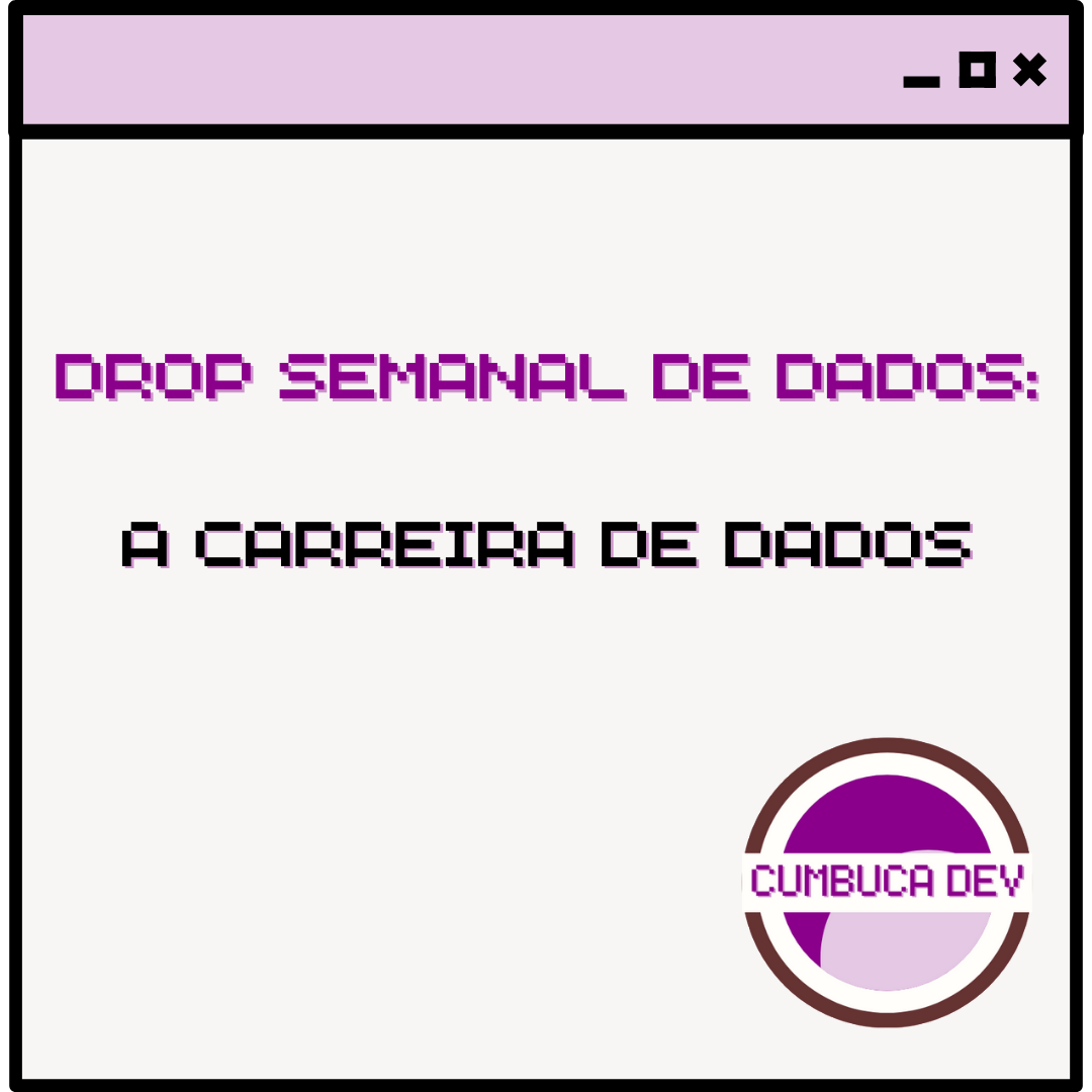 A carreira de&nbsp;dados